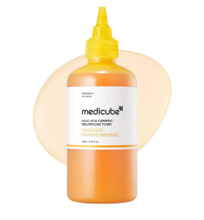 Picture of Medicube Kojic Acid Turmeric Resurfacing Toner - Brightening & Exfoliating Power - 250ml