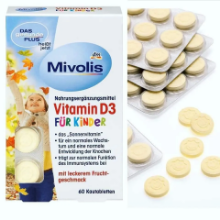 Mivolis Vitamin D3 For Kids - 60 Chewable Tablets